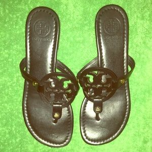 ☀️ Gently worn Tory Burch Miller Sandal- Black 8.5